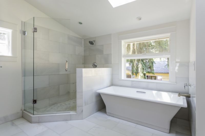 Glass-Enclosed Bathtub